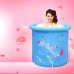 Bathtubs Freestanding Folding Tub Inflatable Tub Household Tub Jacuzzi Bubble Tub Adult Tub (Color : Blue  Size : 7070cm) - B07H7KKT4Y